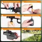 Cordless Pressure Washer Battery Powered, 80Bar/1160PSI Cordless Power Washer with 3.0Ah Battery&Charger&6-in-1 Nozzle, Handheld Pressure Washer Cleaner Portable Power Washer Kit for Car/Garden/Home