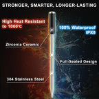 SP2 Smart Wireless Meat Thermometer with Display Base, WiFi BBQ | NIST ±0.5°F Accuracy, Ultra-Thin Probe, 10X Long Range Signal, WiFi App Monitoring for BBQ, Grill, Smoker & Oven