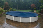 Premium Winter Pool Cover for Above Ground Oval Pool, 15' x 21' Ft., Aboveground Pools Winter Cover, 8-Year Warranty, Includes Winch and Cable, Strength & Durability, UV Protection