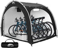 Happy Travel Bike Storage Shed Tent,Outdoor Portable Bicycle Storage Sheds with 210D Oxford Fabric PU4000 Waterproof for 2/3/4/6/8 Bikes,Bike Covers Shelter for Motorcycle,Garden Tools,Toys,Lawn Mower