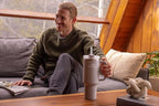 STANLEY Quencher H2.0 Flow State Tumbler, 40 oz, Stone | Handle and Straw | 3-Position Lid | Cup Holder Compatible for Travel | Insulated Stainless Steel Cup | BPA-Free