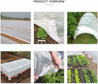 Agfabric Plant Covers Freeze Protection Floating Row Covers 6'x50' 0.9oz Plant Covers Freeze Sun Protection,Frost Cloth for Vegetables,White