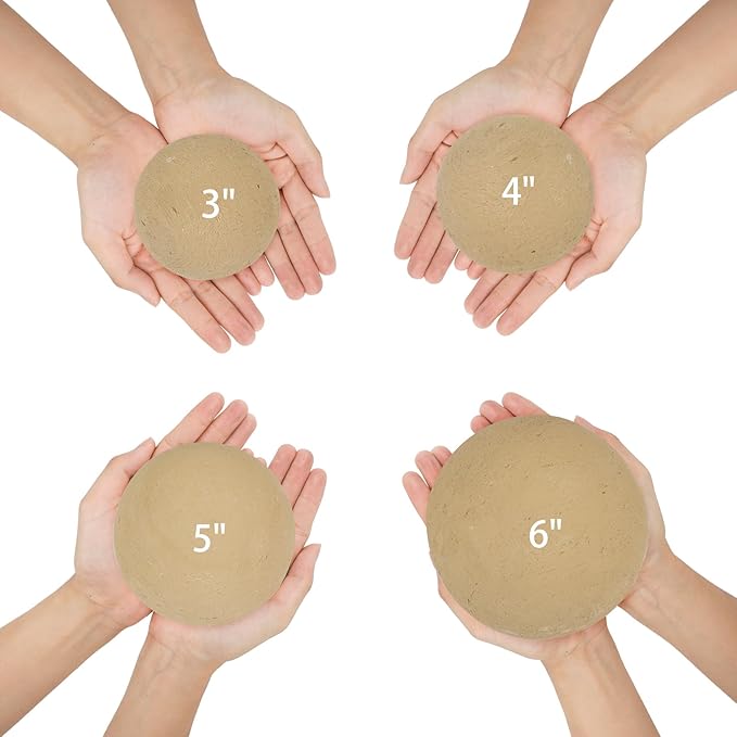 Skyflame 3" Ceramic Fire Pit Balls, Set of 15 Round Beige Fire Spheres for Indoor and Outdoor Fire Pits or Fireplaces