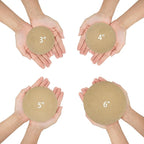 Skyflame 6" Ceramic Fireplace Balls, Beige Round Fire Stones Reusable Fire Pit Balls for Indoor and Outdoor Fire Pits or Fireplaces Accessory - Set of 4