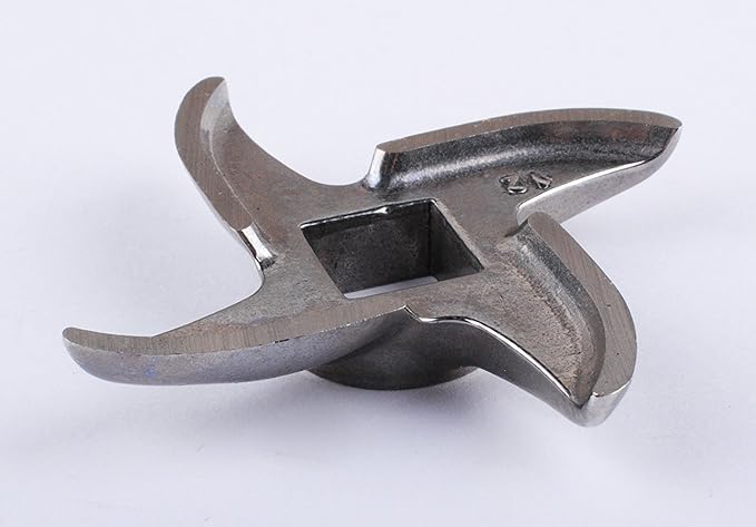 2 Pcs #12 Meat Grinder Blade Stainless Steel Knife Cutter Replacement for Grinders, Please check the size and shape