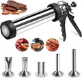 Professional Beef Jerky Gun Kits Stainless Steel Jerky Maker - Jerky Maker Jerky Cannon Meat Gun Stainless Steel Jerky Gun Large Capacity Jerky Making Kit