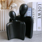 Hugging Couple Statues Ceramic Lover Figurine Embrace Characters