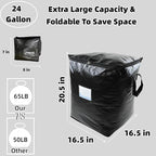 3 Pack 91L Storage Bags for Clothes, Moving Bags Heavy Duty Extra Large with Reinforced Handle, Storage Containers for Organizing Bedding, Blanket, Sheets, Pillows, Toys, Christmas Decorations