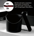 Knockbox 4.8 Inch Espresso Knock Box for Breville Barista Style Coffee Espresso Accessories Coffee Puck Knock Box Espresso Dump Bin Trash Can Tamping Station Gift