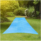 RESILIA - Super Slip Lawn Water Slide Extreme, 150 Feet Long x 12 Feet Wide, for Adults and Teens, Powder Blue with Hold Steady Stakes, Made in The USA