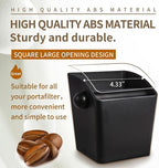 IAOSEN Knock Box Square High Sidewall Design Espresso Knock Box Shock-absorbent Knock Box Espresso with Removable Knock Bar and Non-Slip Base Espresso Accessories for Home/Office