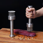 Stainless Steel Meat Tenderizer Tool with 21 Sharp Needles - A Meat Tenderizer Mallet for Chicken and Beef, Durable Meat Mallet Hammer, Easy-Grip Meat Hammer Tenderizer
