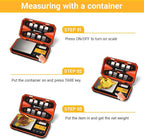 UNIWEIGH Digital Pocket Scale 200g/0.01g Precision Digital Scale Grams | 6 Units Jewelry Scales,Coins Scale with LCD Display,Tare Function for Food,Powder,small items(Battery Included)-Orange