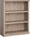 Sauder 3 Tier Book Shelf Wooden Bookcase Multipurpose Bookshelf for Home Office, Living Room, in Laurel Oak