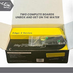 Edge 2 Planer Boards | Heavy-Duty 10" Aluminum & EVA Foam | Lightweight, Curved Front for Low Drag | Adjustable for Catfish, Striper & More | 2-Pack (Yellow, Medium)