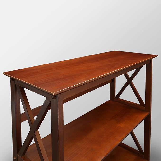 Casual Home Montego 3-Shelf Bookcase, Walnut (New)