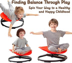Kids Sensory Chair for Autism Kids Swivel Chair, Sensory Spin Chair Seat Improve Physical Coordination Wobble Chair for Kids Sit and Spin Relief of Motion Sickness