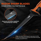 KastKing Ultimate Angler 7" Fillet Knife, Fishing Knife for Men | Vanadium Stainless Steel Blade, Non-Slip Handle, Corrosion-resistant, Sheath with Sharpener & Line Cutter