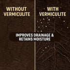 Horticultural Organic Vermiculite for Plants - Medium Grade - Natural Soil Additive for Gardening, Houseplants, Mushrooms, Potted Plants, Hydroponics, Terrariums (3 Quart)