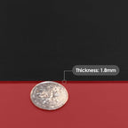Leather Desk Mat,1.8mm Thick,15.75x23.6 Inch Desk Cover,Nightstand Cover,Night Stand Cover for Top,Night Stand Cover,Side Table Cover,Night Stand Mat(Black+Wine Red,15.75x23.6)