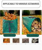 Leaf Dustpan, Leaf Collector, Large Yard Dustpan-Type Lawn and Leaf Bags Reusable, Leaves Collector, Garden Bags for Leaves, Debris, Grass, Clippings, Lawn Trash 71Gallon