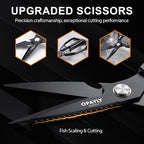Kitchen Shears 2-Pack Heavy Duty All Purpose Stainless Steel Kitchen Shear Meat Scissors Japanese Cooking Scissor for Food, Sharp Dishwasher Safe Christmas for Men Women With Gifts Box