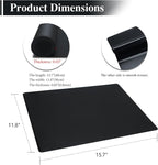 2Pcs Black Silicone Placemats, 15.7"x 11.8" - Kitchen Counter & Baking Silicone Mats