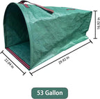 Leaf Dustpan, Leaf Collector, Large Yard Dustpan-Type Lawn and Leaf Bags Reusable, Leaves Collector, Garden Bags for Leaves, Debris, Grass, Clippings, Lawn Trash 53Gallon