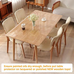 42 x 72 " 6ft Clear Plastic Dining Table Protector Tablecloth Desk Pad Mat Wooden Furniture Coffee Glass End Sofa Side Bedside Bistro Table Cloth Top Protection Countertop Cover Waterproof PVC Vinyl