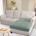 H.VERSAILTEX Super Stretch Individual Chaise Cover Sectional Couch Covers for L Shaped Sofa Both Left/Right Featuring Thick Jacquard Textured Twill Fabric (1 Piece Chaise Cover, Sage)