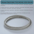 1/2x162'' Mower Deck Belt 754-04240, 954-04240,Kevlar Mower Belt for Cub Cadet LTX 1050 LTX1050VT SLTX1050 754-04240 MTD Craftsman (754-04240)