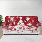 FKELYI Christmas Tree Sofa Furniture Protector Easy Going Stretch Sofa Slipcover Non-Slip Sofa Couch Cover Washable Sofa Slipcovers XL