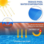 BigXwell 18 Foot Round Solar Pool Cover,16-mil Blue Above-Ground and In-Ground Pools Cover, Heavy-Duty Insulating Pool Heater Cover