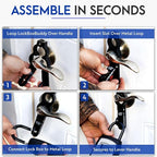 Fence Buddy - Secure Lock Box Attachment for Lever Handles - Realtors, Vacation Rentals and Real Estate Agent Supplies - Realtor Supplies for Key Lock Box for Keys with Code (1 Pack)
