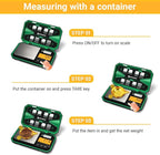 UNIWEIGH Digital Pocket Scale Precision 200g/0.01g Scale Grams Ounces | Mini Jewelry Scale, Coins Scale with 50g Cal Weights for Gold/Silver/Gems/Food,(Battery Included)-Green
