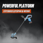 SENIX X2 20 Volt Max* Cordless Grass String Trimmer and Edger Lawn Tool, Detachable Split Shaft, 10-Inch Max Cutting Width, Includes 2.0 Ah Battery and 2A Charger (GTX2-L)