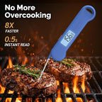 0.5 Sec Instant Read Grill Meat Thermometer Digital Food Cooking BBQ, Blue