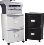 Storex 61315A01C File Cabinet, 1-Pack, Black/Teal