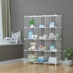HOMIDEC Closet Organizers and Storage, 12 Storage Cubes, Wire Cube Storage DIY Room Storage Shelf for Garment Racks, Closet, Wardrobe