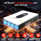 12000W Hybrid Solar Inverter 48V DC to 110V/120V AC Pure Sine Wave, 240V Split Phase, 200A MPPT Controller, Supports Grid-Tie/Off-Grid, Battery & Solar Charging for Home, RV, Backup Power