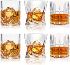 DeeCoo Premium 10, 11 OZ Scotch Glasses - Old Fashioned Whiskey Glasses/Style Glassware for Bourbon/Rum/Bar Tumbler Set of 6