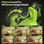 Leaf Blower Cordless 650CFM 288MPH Electric Leaf Blower with 2 x 4.0Ah Battery Operated, 6 Speed Mode, 20V Powered Handheld Blowers for Lawn Care, Patio, Dust, Blowing Leaves