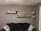 joelsantiques 36 Inch Wooden Floating Shelves for Wall - 36x6x2 in - Made of Natural Wood - Long Heavy Duty Rustic Wall Shelves for Bedroom - Perfect for Living Room, Kitchen - Grey - Gray