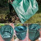 2-Pack 72 Gallons Leaf Bags, Reusable Yard Waste Bags, Heavy Duty Upright Lawn Bags with 4 Handles for Garden Leaves and Waste Collection, Lightweight Portable Yard Trash Bag