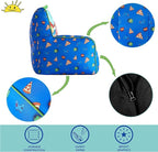 Idea Nuova Ryan's World Toddler Nylon Bean Bag Chair with Piping & Top Carry Handle Large