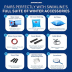 SWIMLINE HYDROTOOLS Air Pillow For Above Ground Pools Cover Winterizing | 4 x 4 ft Cushion Swimming Pool Closing Winter Kit | Cold Resistant Ice Equalizer Thick Pool Pillows Blue | 1144 ACC44