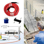 5800PSI/400Bar Ultra Flexible Pressure Washer Hose for Bosch Home Cleaning, 5M-30M High Pressure Extension Tube with Quick-Connect Adapter,(Red/Blue/Yellow/Green/Grey/Orange/Light Blue)(Red,95FT)