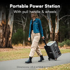OSCAL 3600Wh Power Station with 2×400W Solar Panel PowerMax 3600, Solar Generator with 4 AC Outlets (6000W Peak), 1.2H Full Charging, APP Control Emergency Power Station for Home, Camping & RVs