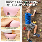 TOPNEW Climbing Holds for Kids, Rock Wall Holds with Hardware - Climbing Rocks for Indoor Outdoor Playground Climbing Wall (20 Pcs)