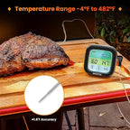 SMARTRO ST59 Digital Meat Thermometer for Oven BBQ Grill Kitchen Food Cooking with 1 Probe and Timer, LCD